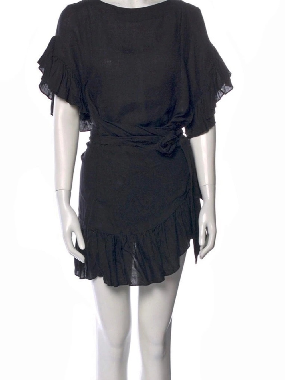 Etoile Isabel Marant Black Linen Mini Dress NWOT